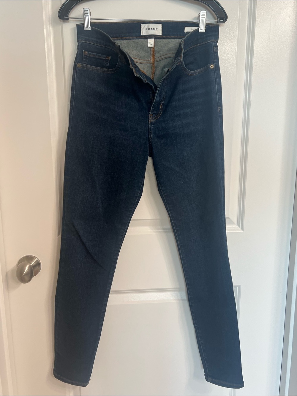 NEW Frame Denim x Alix High-Rise Skinny Jeans in Flaunt Size 28 - Picture 2 of 7